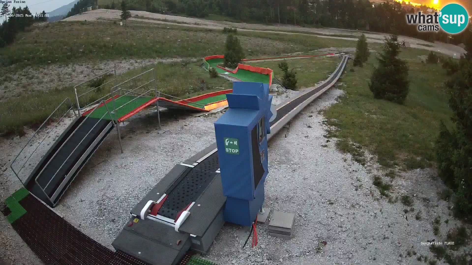 Live webcam Pista da slittino Fužine – Croazia