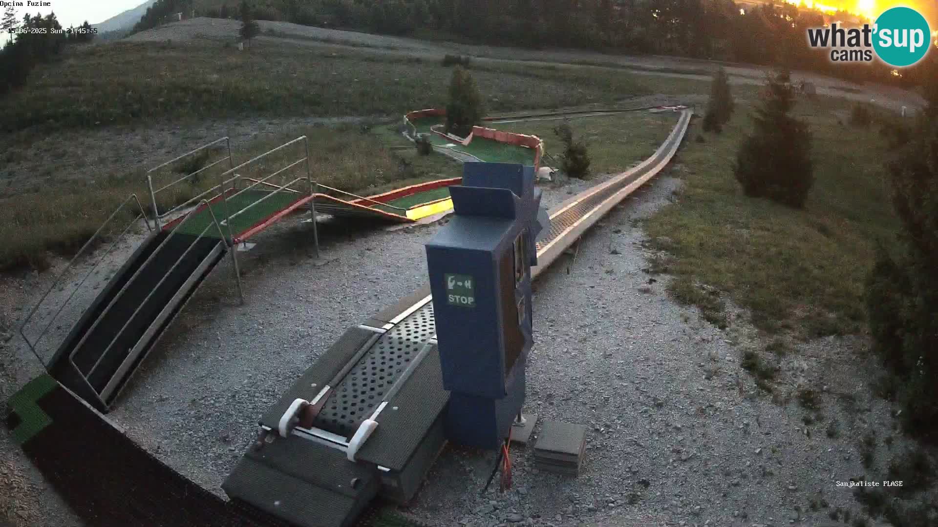 Live webcam Pista da slittino Fužine – Croazia