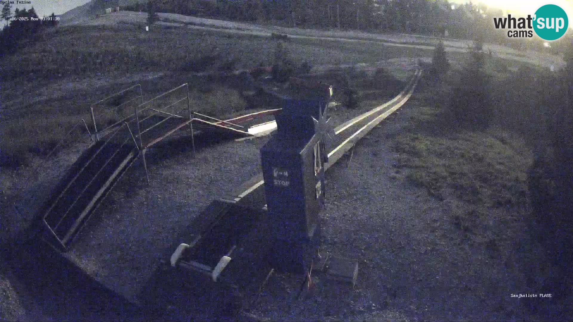Webcam en vivo Pista de trineo Fužine – Croacia