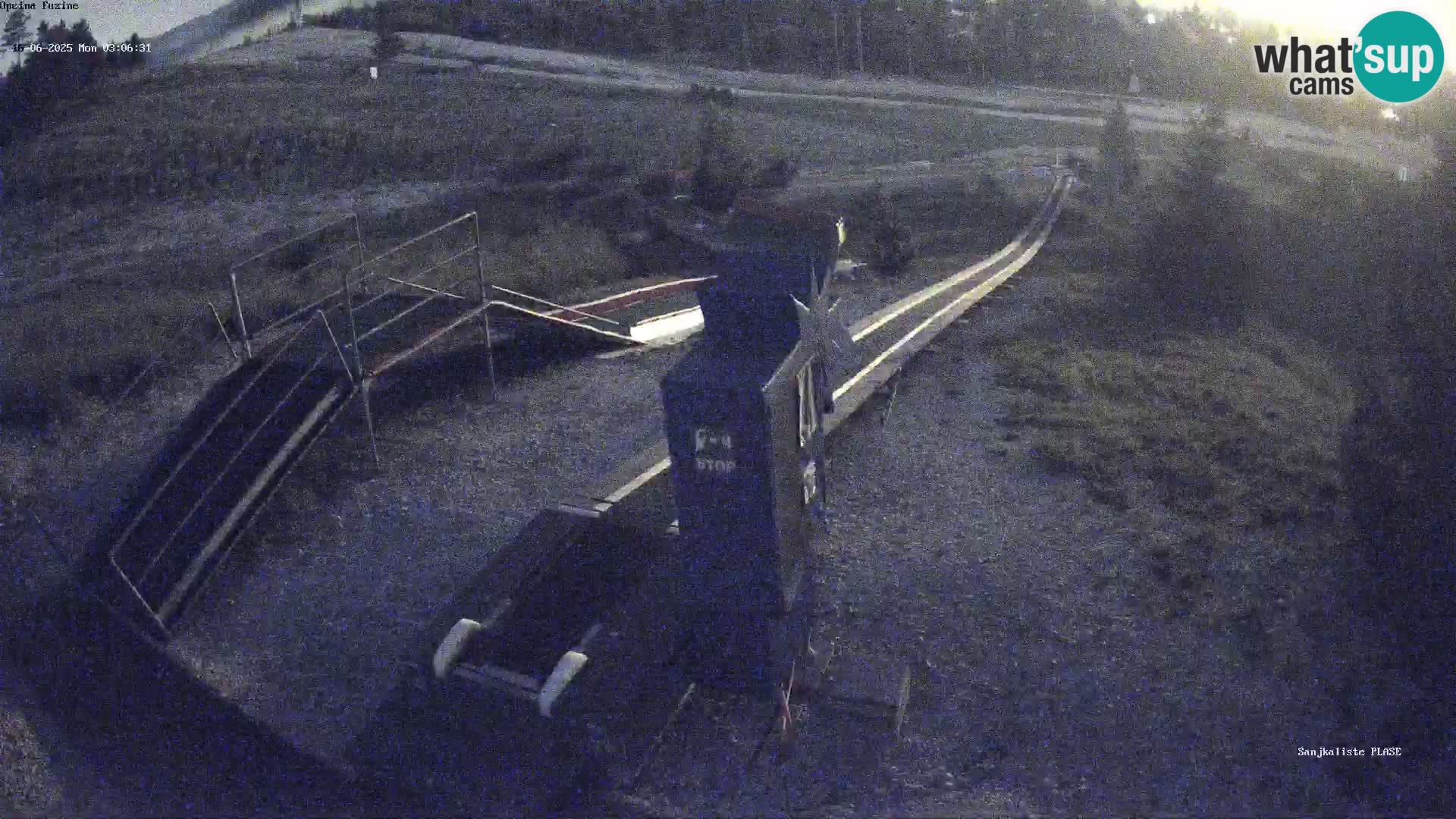 Live webcam Fužine toboggan run – Croatia