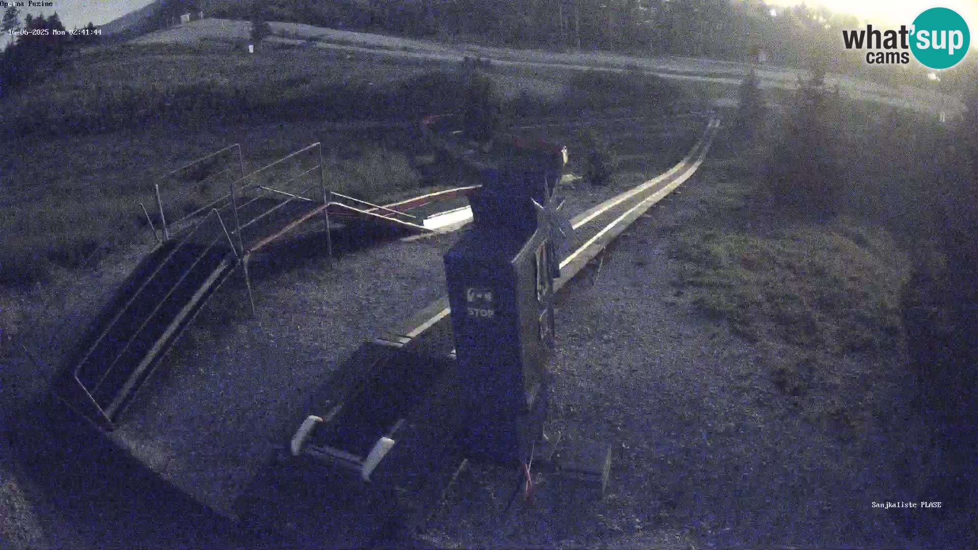 Live webcam Pista da slittino Fužine – Croazia
