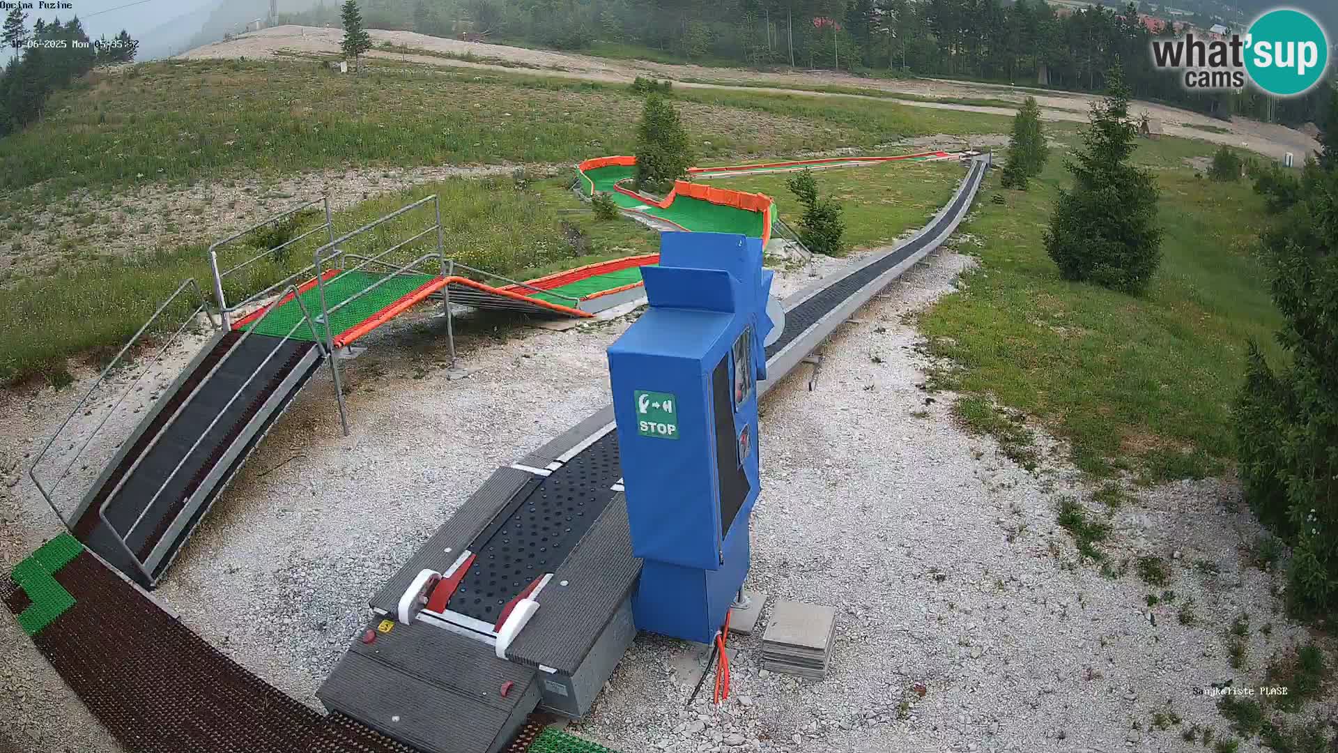 Webcam en direct Piste de luge de Fužine – Croatie