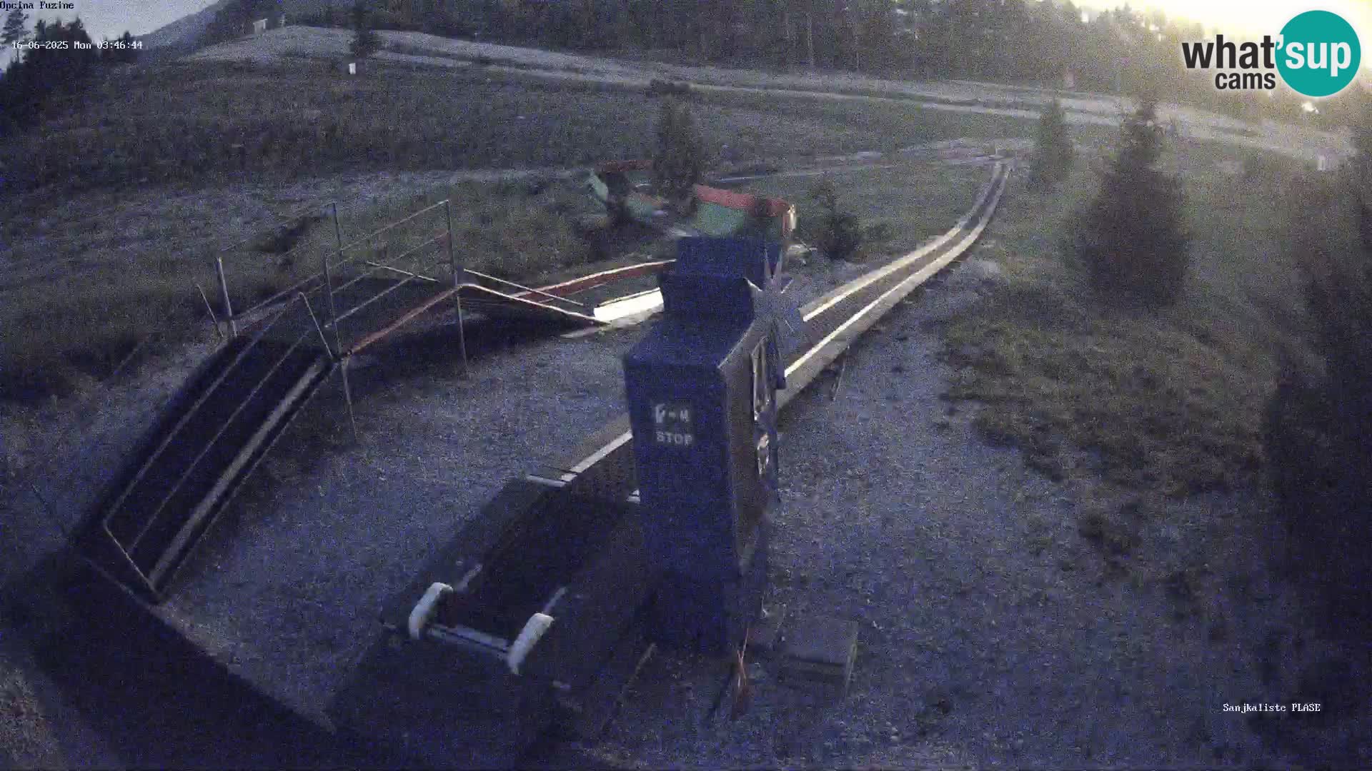 Webcam en direct Piste de luge de Fužine – Croatie