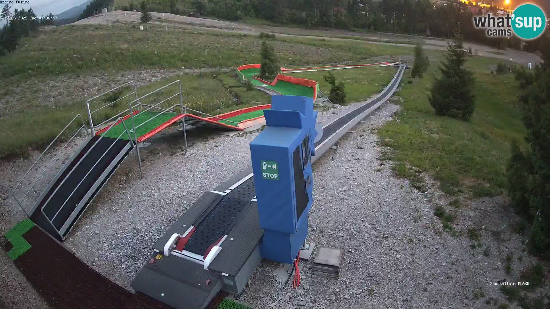 Live webcam Fužine toboggan run – Croatia