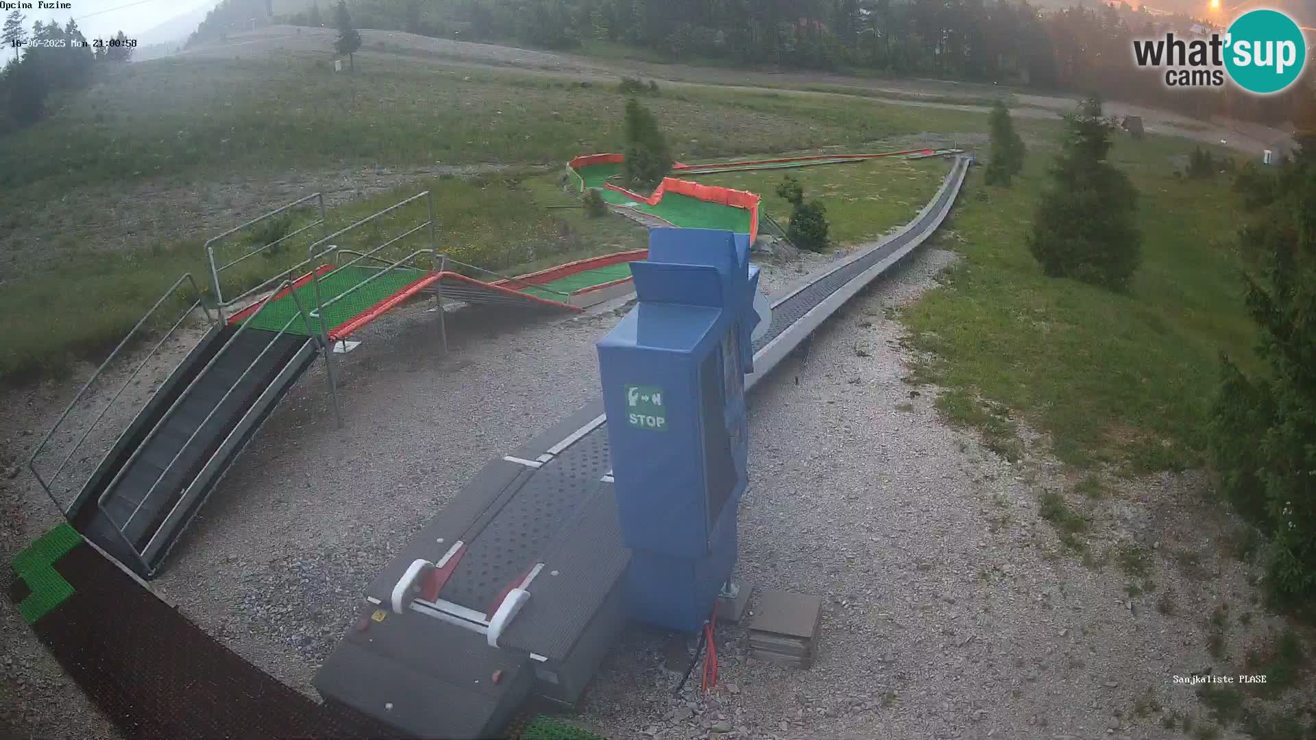 Webcam en direct Piste de luge de Fužine – Croatie