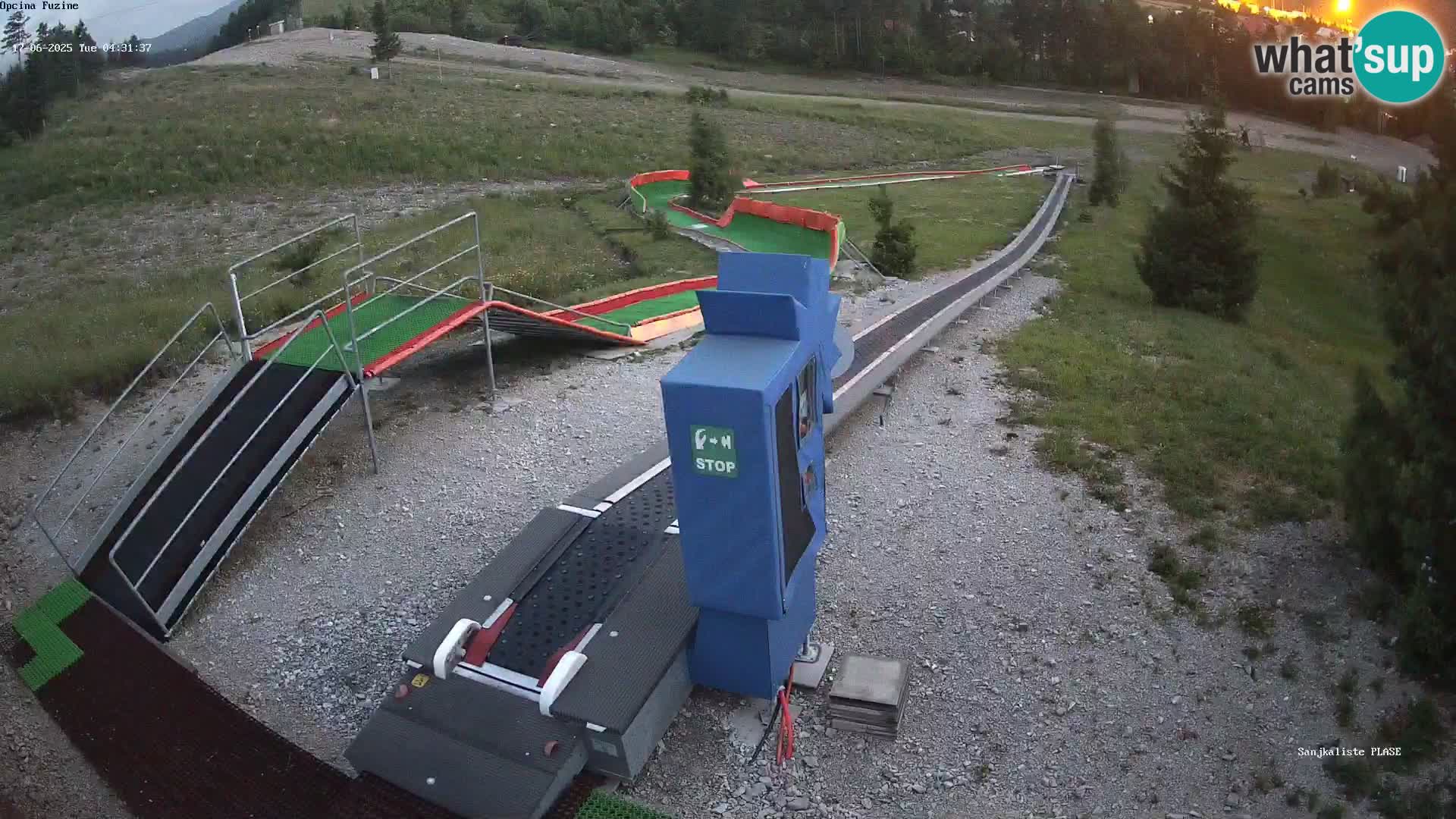 Webcam en direct Piste de luge de Fužine – Croatie