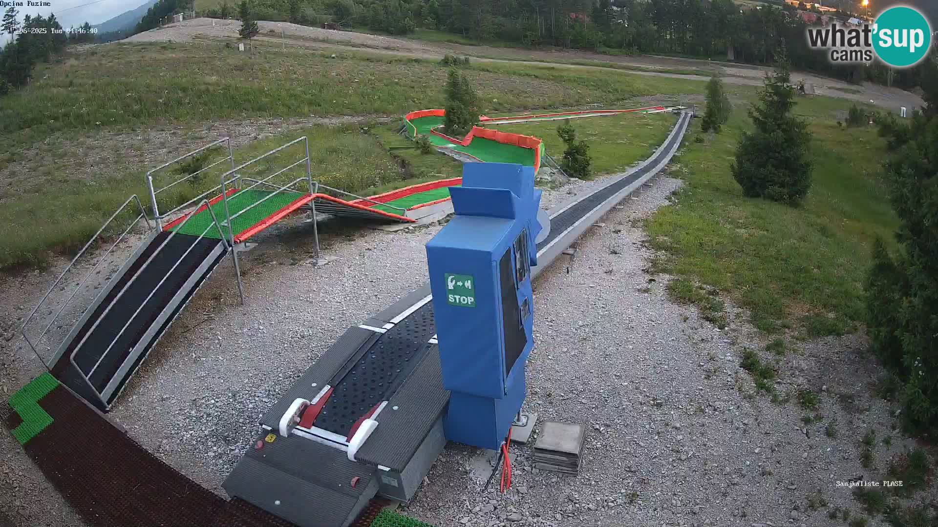 Webcam en vivo Pista de trineo Fužine – Croacia
