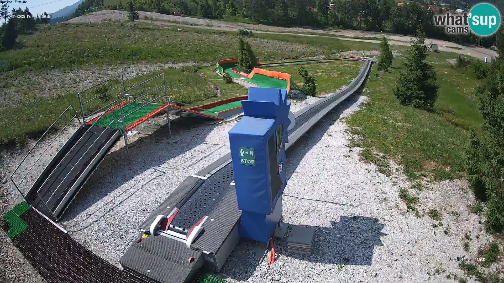 Live webcam Pista da slittino Fužine – Croazia