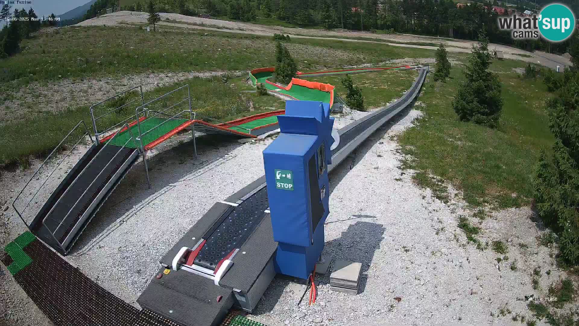 Live webcam Pista da slittino Fužine – Croazia