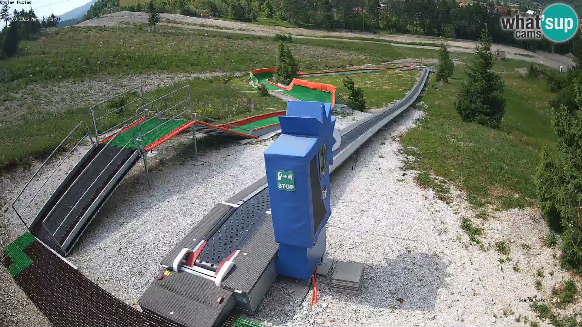 Live webcam Pista da slittino Fužine – Croazia