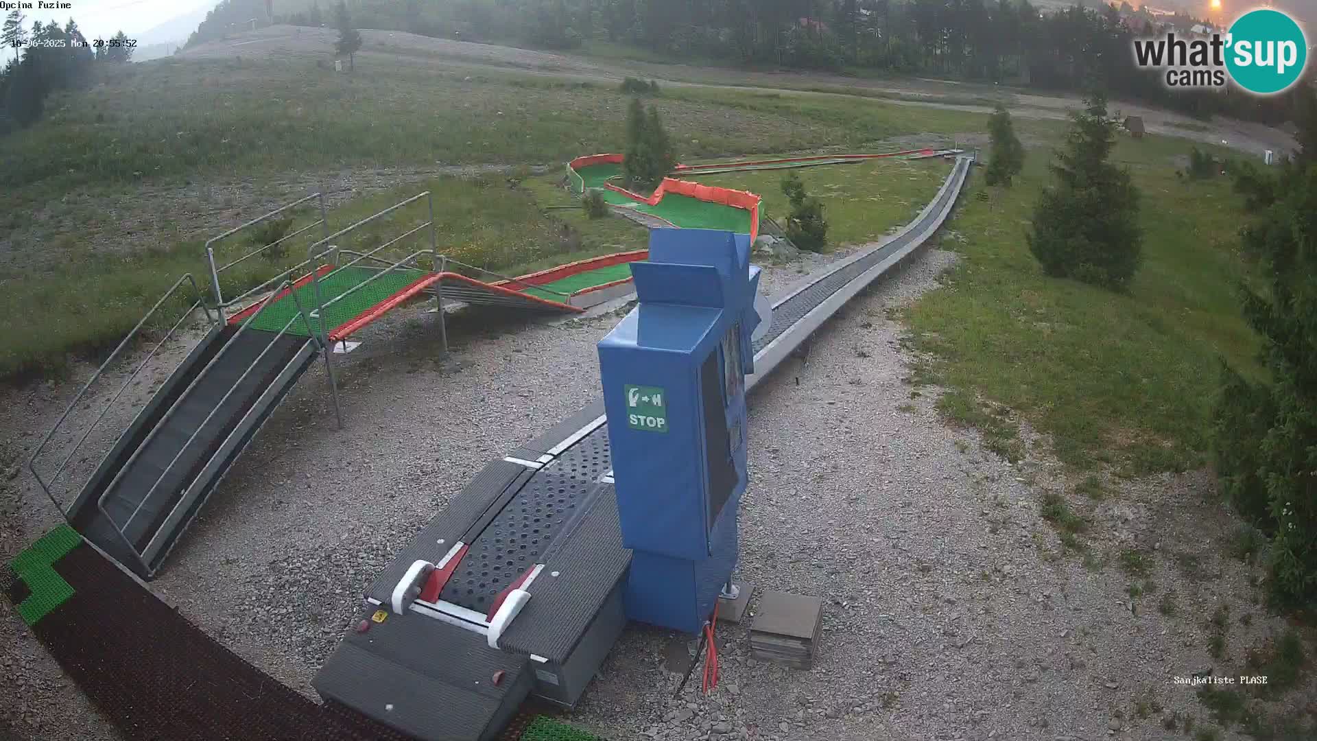 Live webcam Pista da slittino Fužine – Croazia