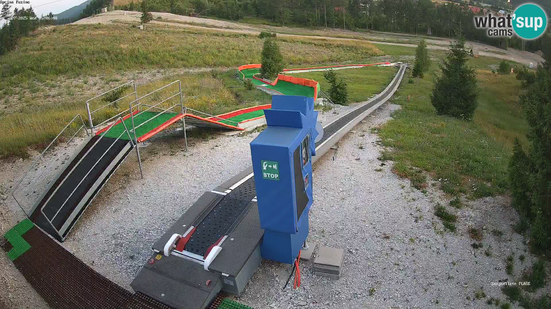 Live webcam Pista da slittino Fužine – Croazia