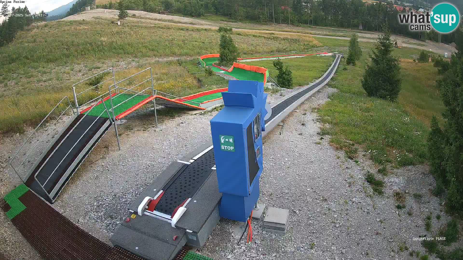 Webcam en vivo Pista de trineo Fužine – Croacia