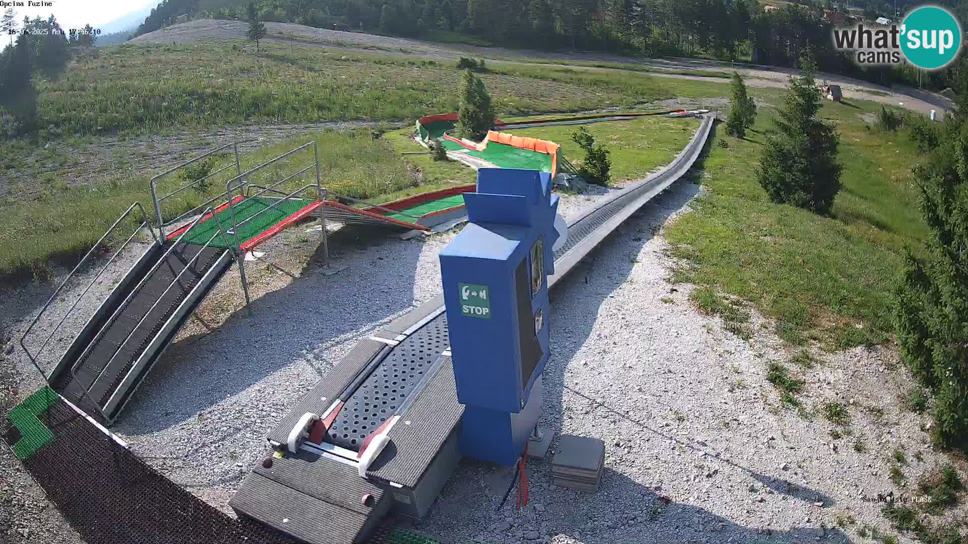 Live webcam Pista da slittino Fužine – Croazia