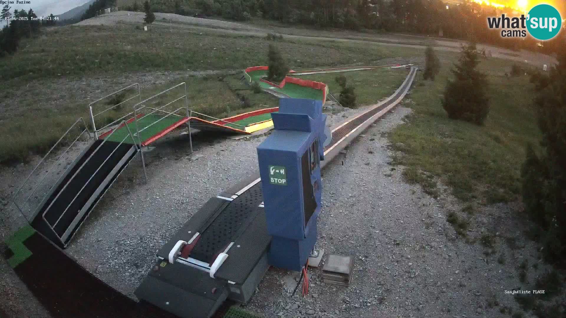 Live webcam Fužine toboggan run – Croatia