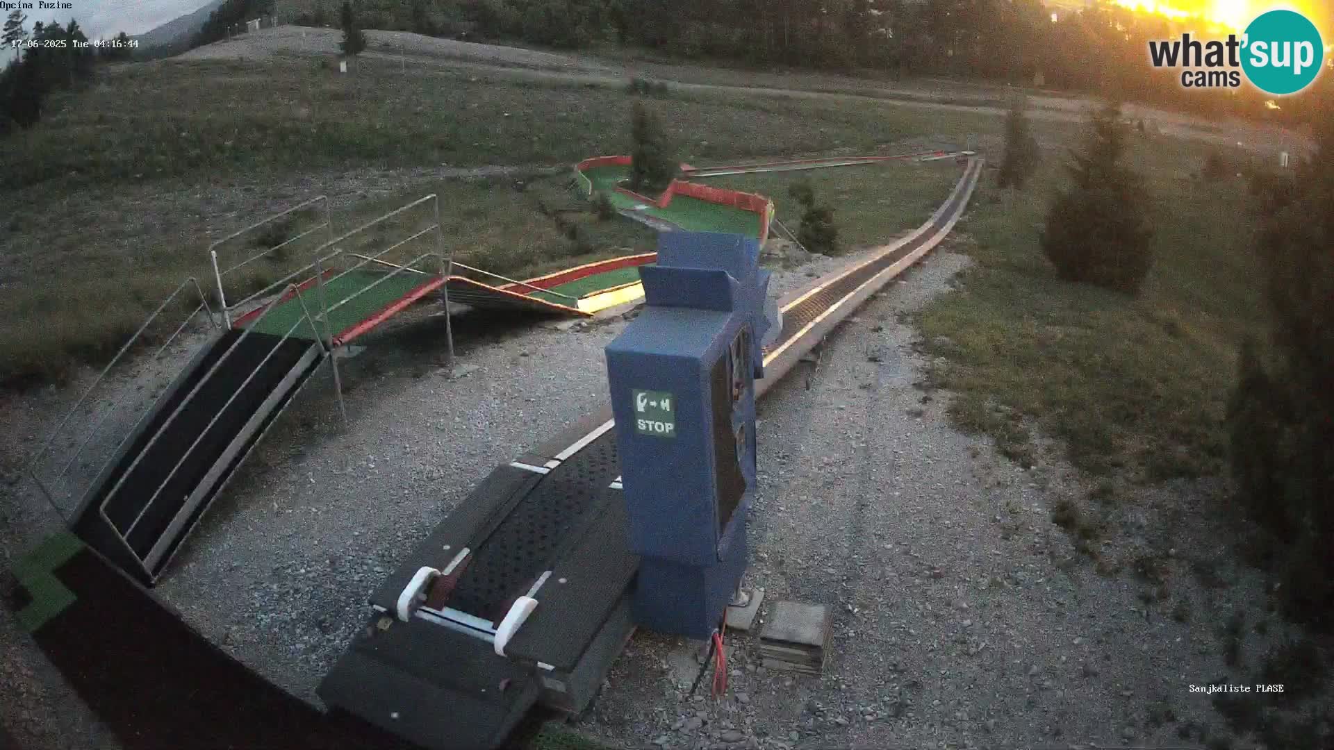 Webcam en direct Piste de luge de Fužine – Croatie