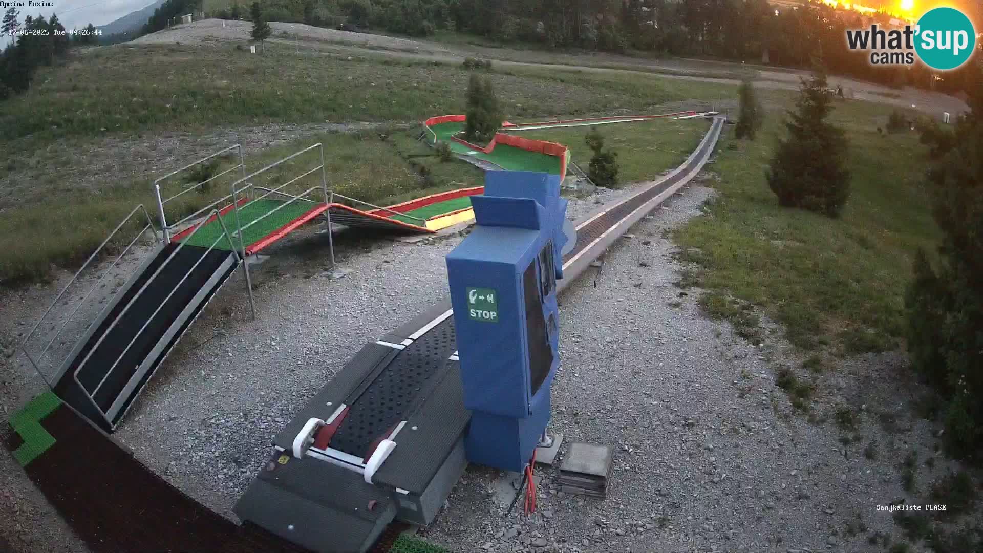 Webcam en direct Piste de luge de Fužine – Croatie