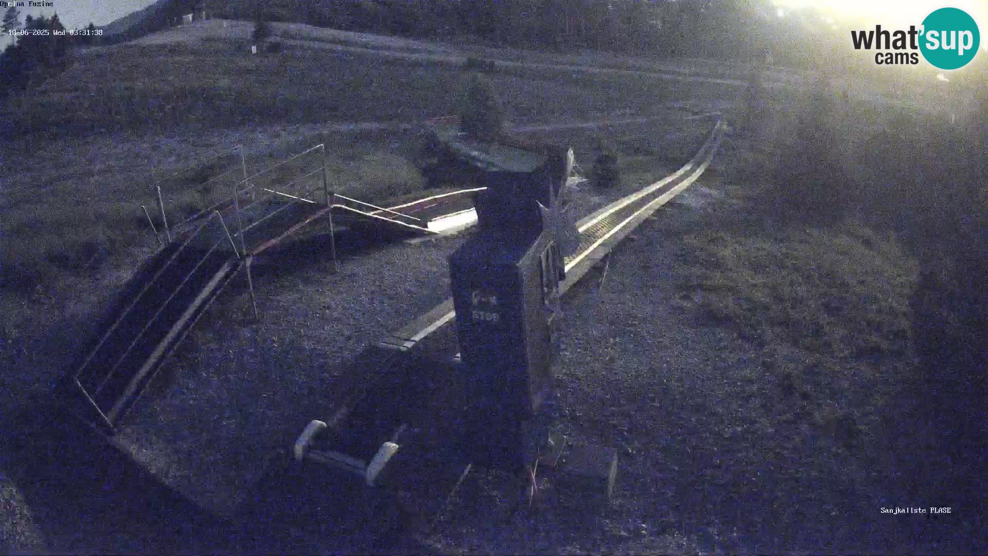 Webcam en direct Piste de luge de Fužine – Croatie