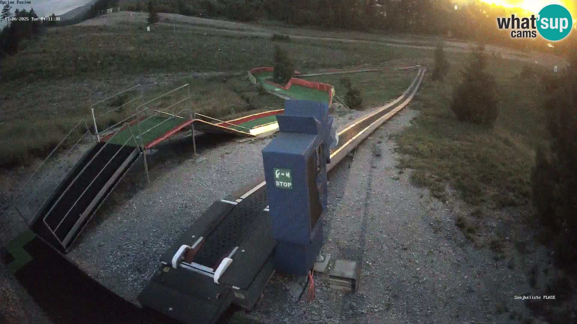Live webcam Pista da slittino Fužine – Croazia