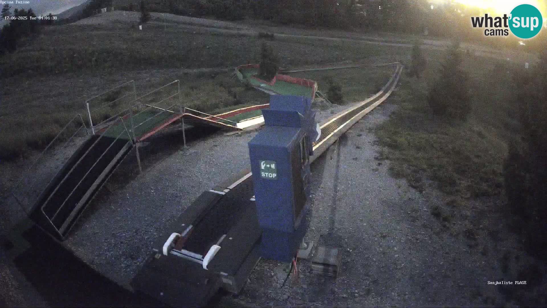 Live webcam Pista da slittino Fužine – Croazia