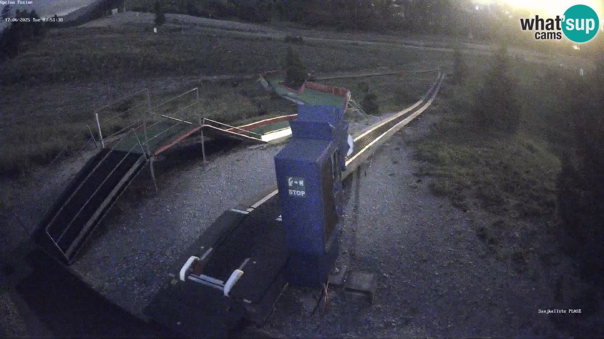 Live webcam Pista da slittino Fužine – Croazia