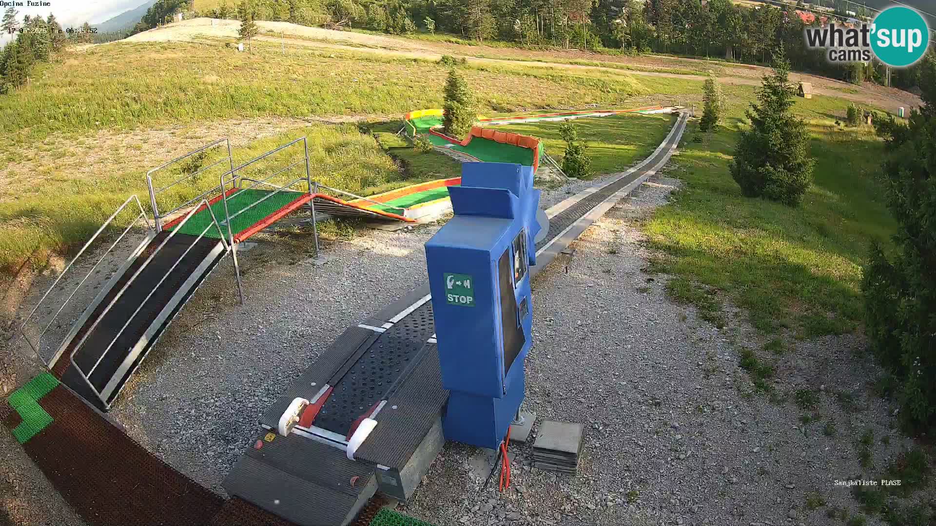 Live webcam Fužine toboggan run – Croatia