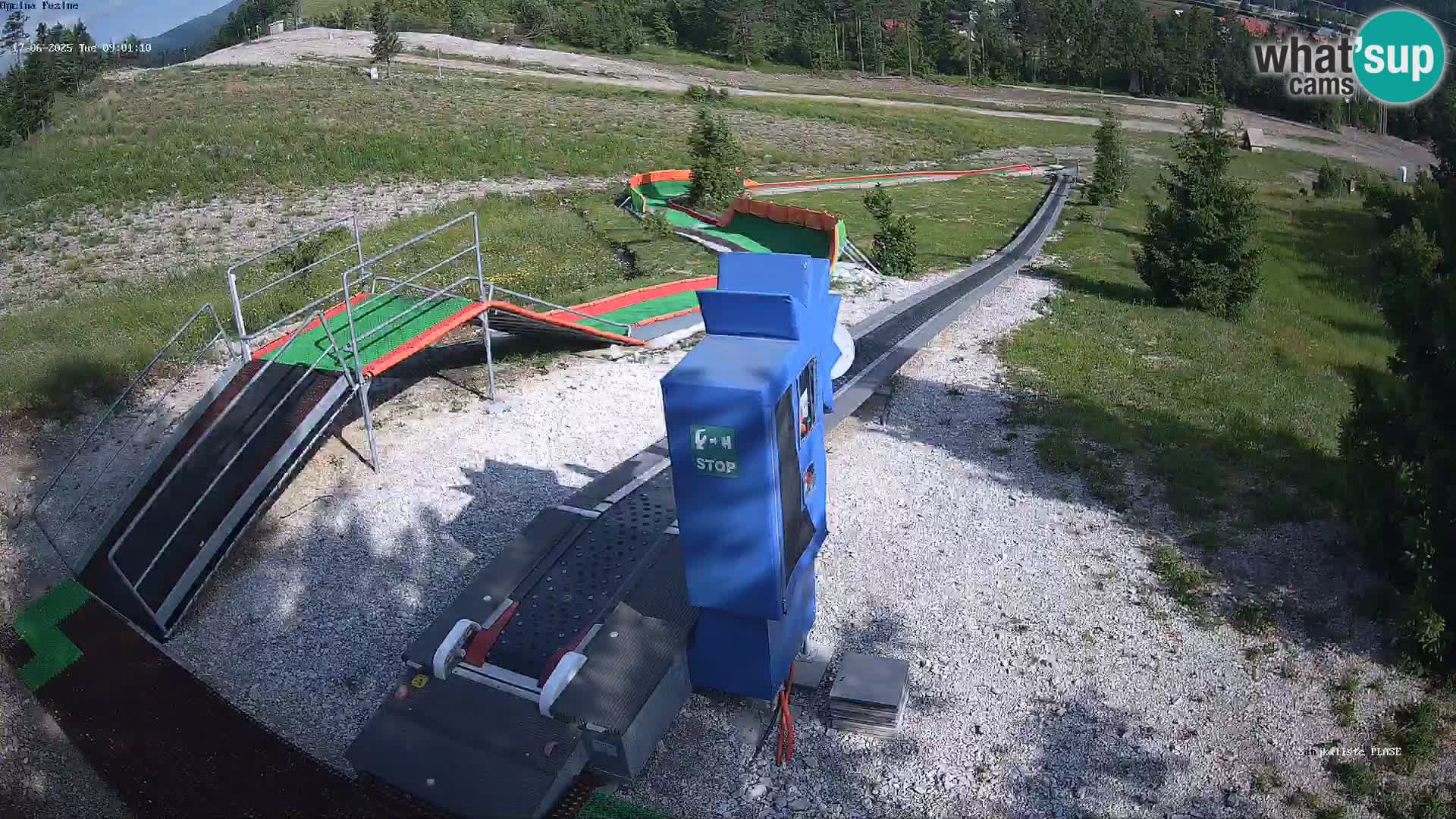 Live webcam Fužine toboggan run – Croatia
