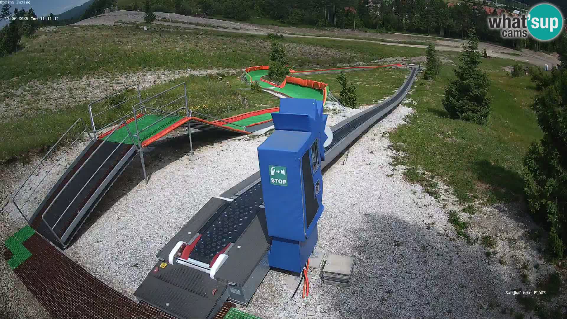 Live webcam Fužine toboggan run – Croatia
