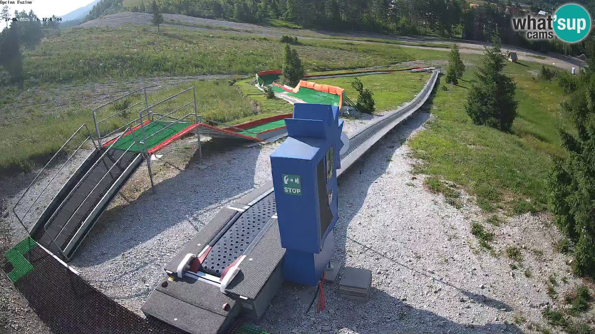 Live webcam Fužine toboggan run – Croatia