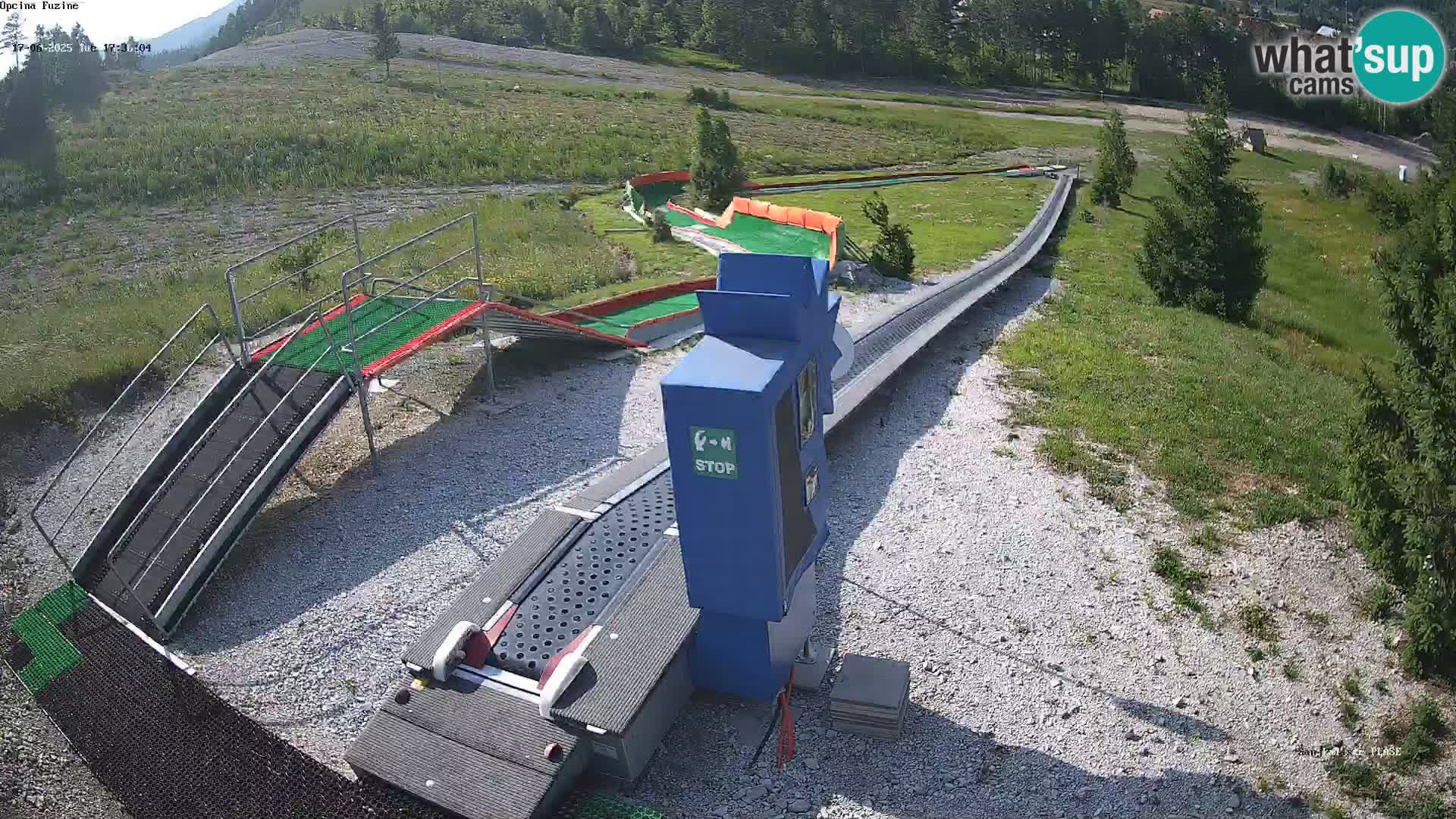 Live webcam Fužine toboggan run – Croatia