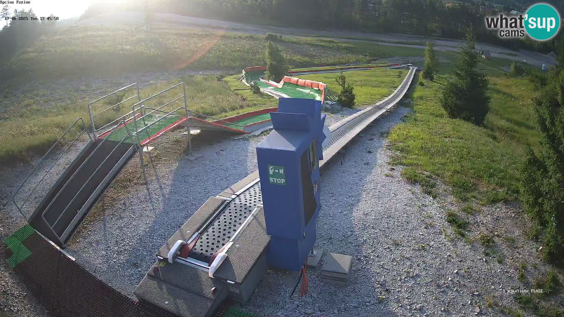 Live webcam Fužine toboggan run – Croatia