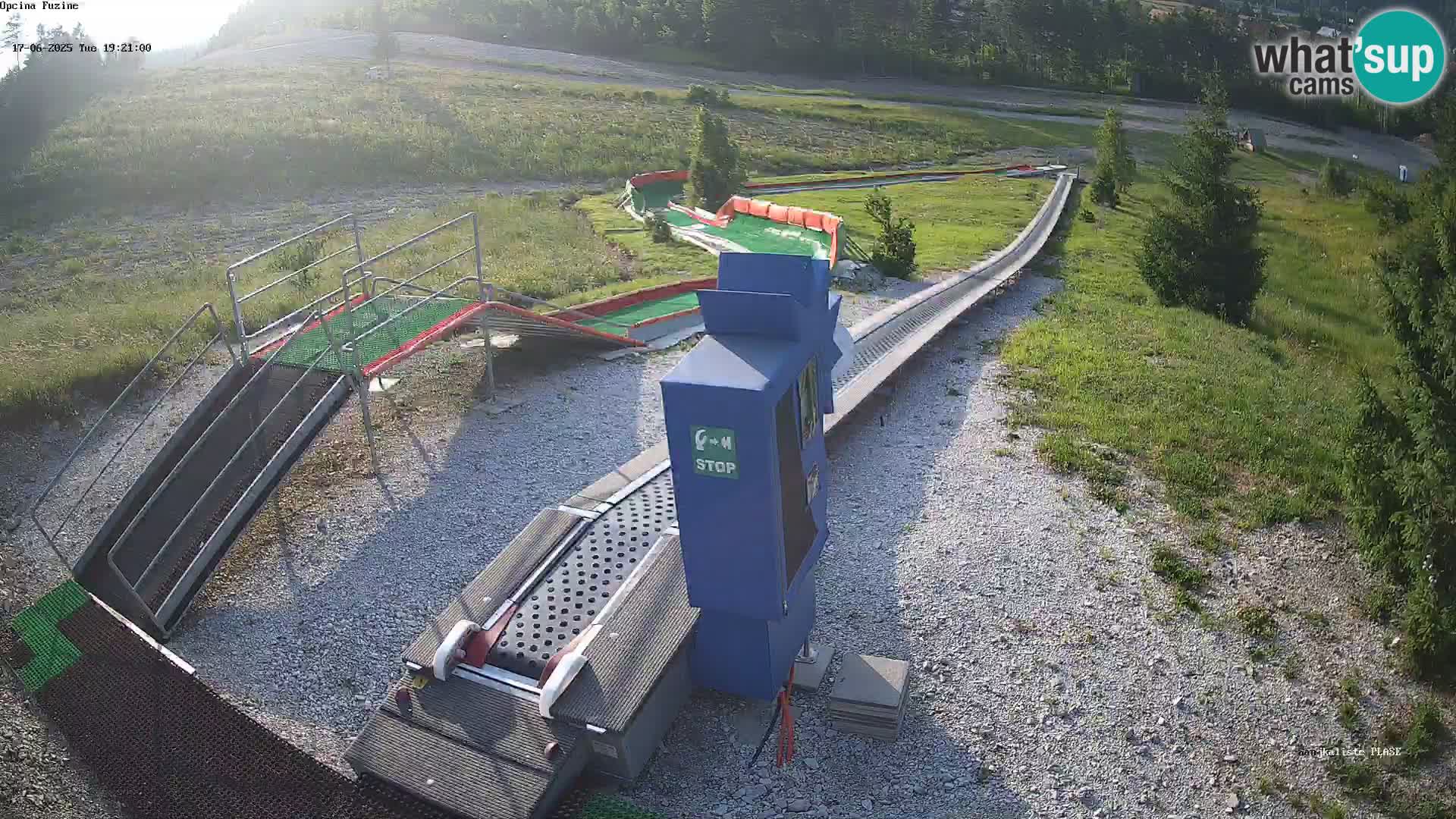 Live webcam Fužine toboggan run – Croatia