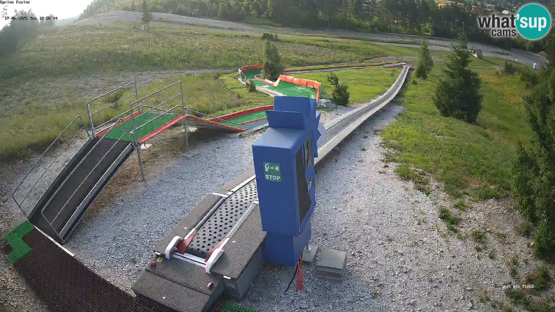 Live webcam Fužine toboggan run – Croatia