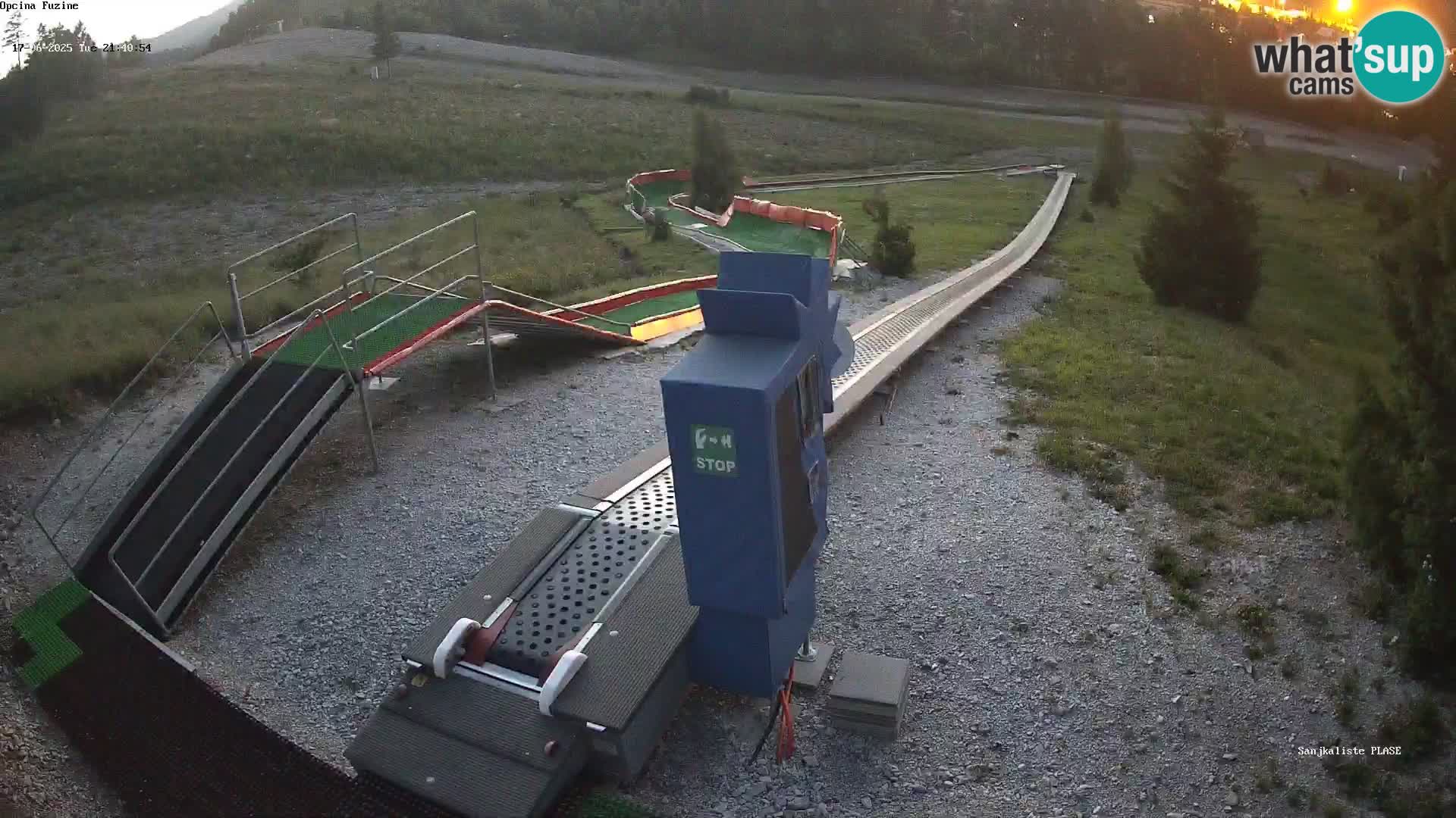 Live webcam Fužine toboggan run – Croatia
