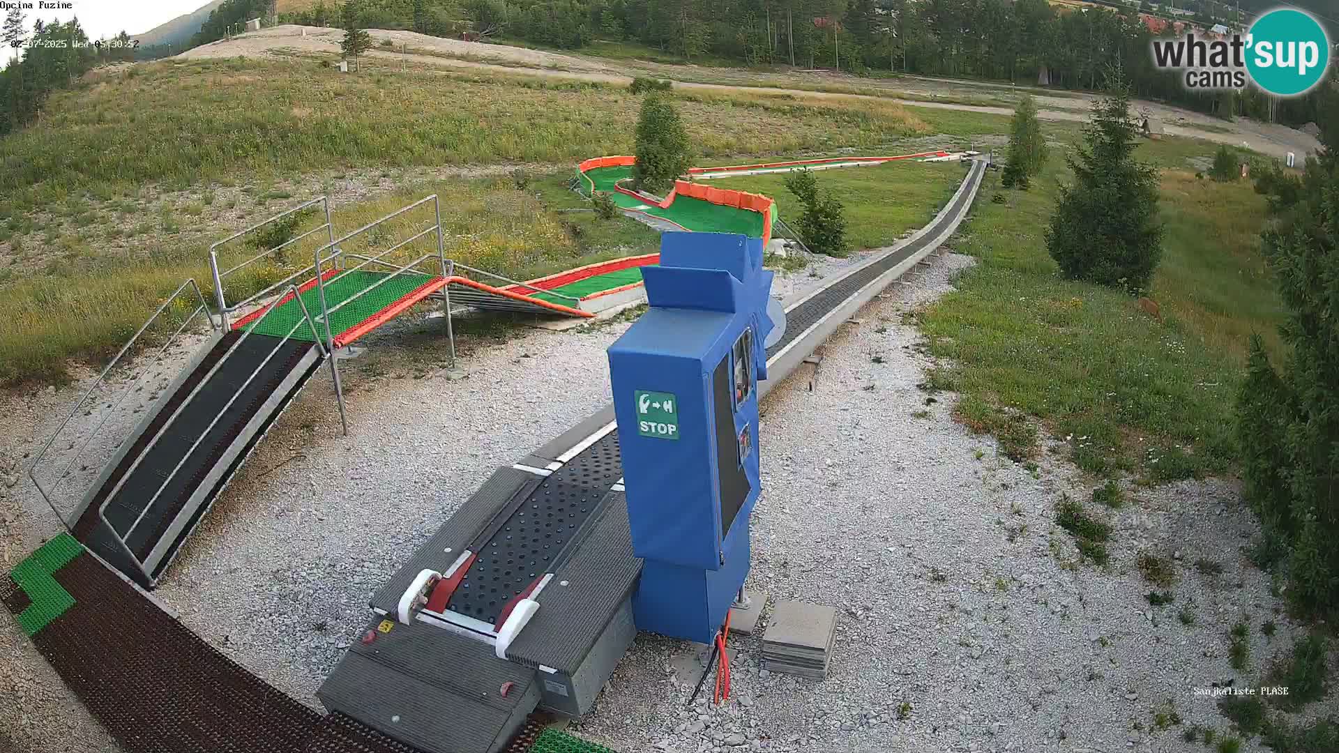 Live webcam Fužine toboggan run – Croatia