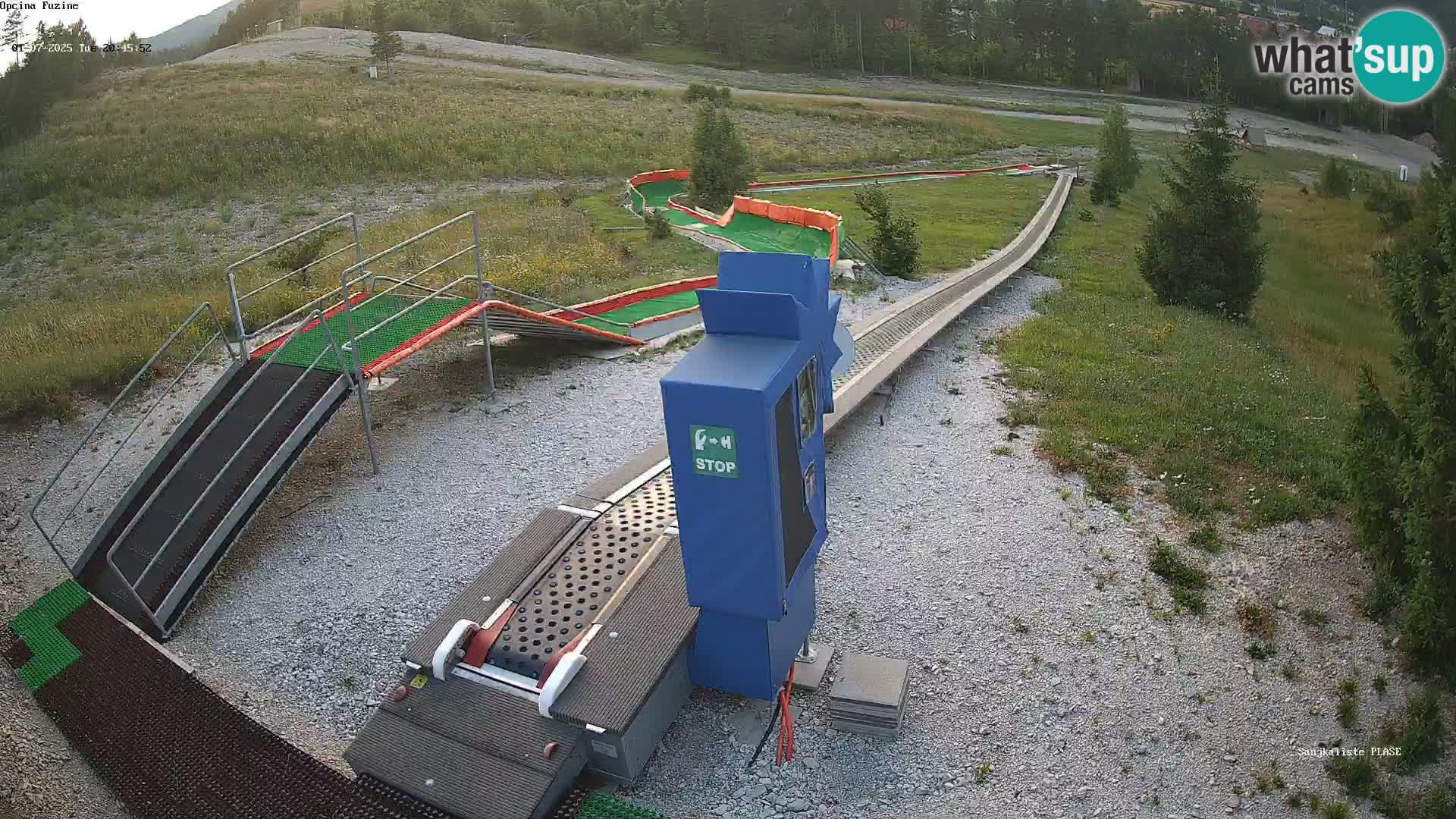 Live webcam Fužine toboggan run – Croatia