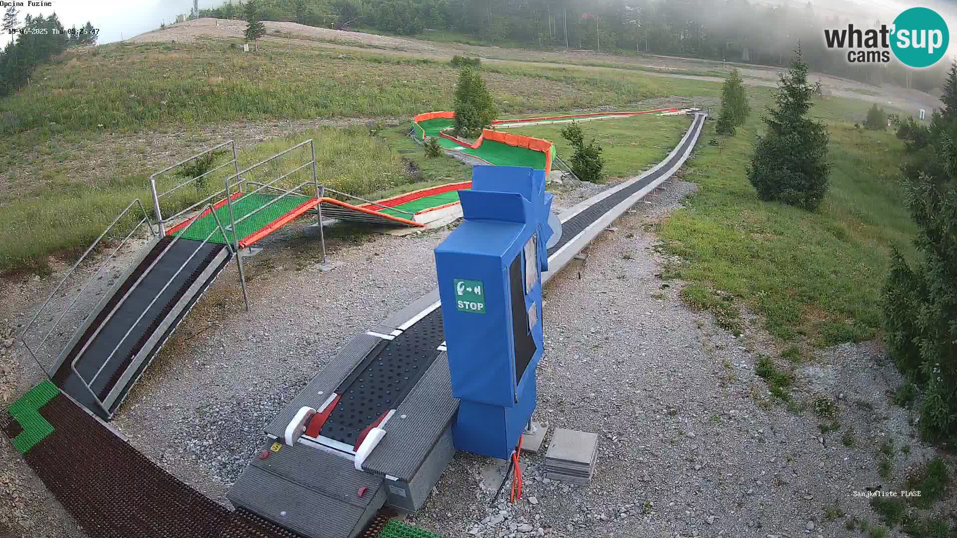Live webcam Fužine toboggan run – Croatia