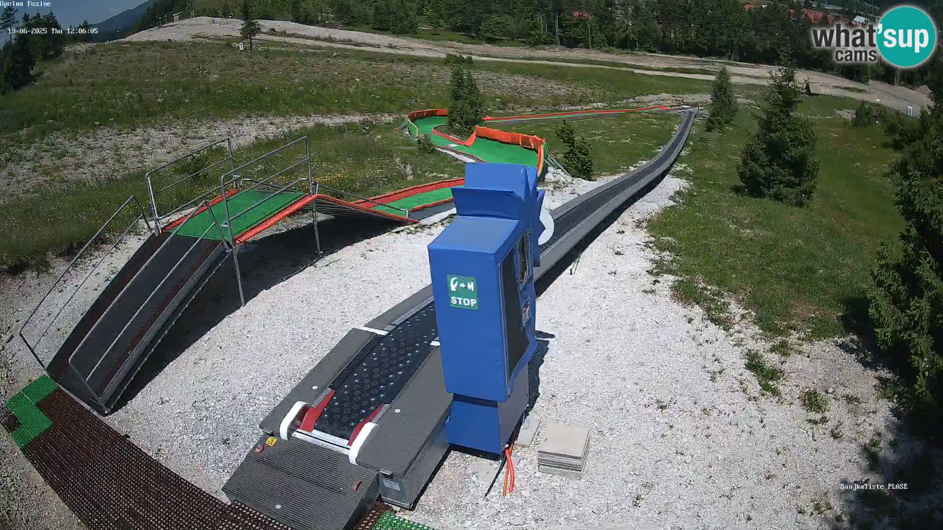 Live webcam Fužine toboggan run – Croatia