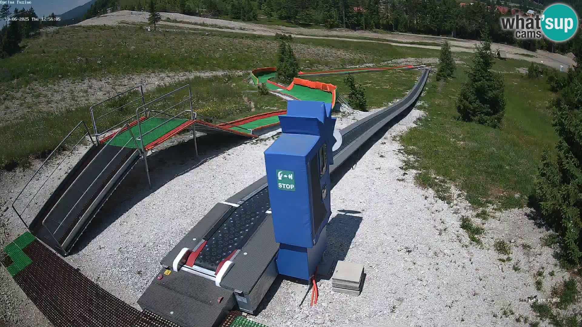 Live webcam Fužine toboggan run – Croatia