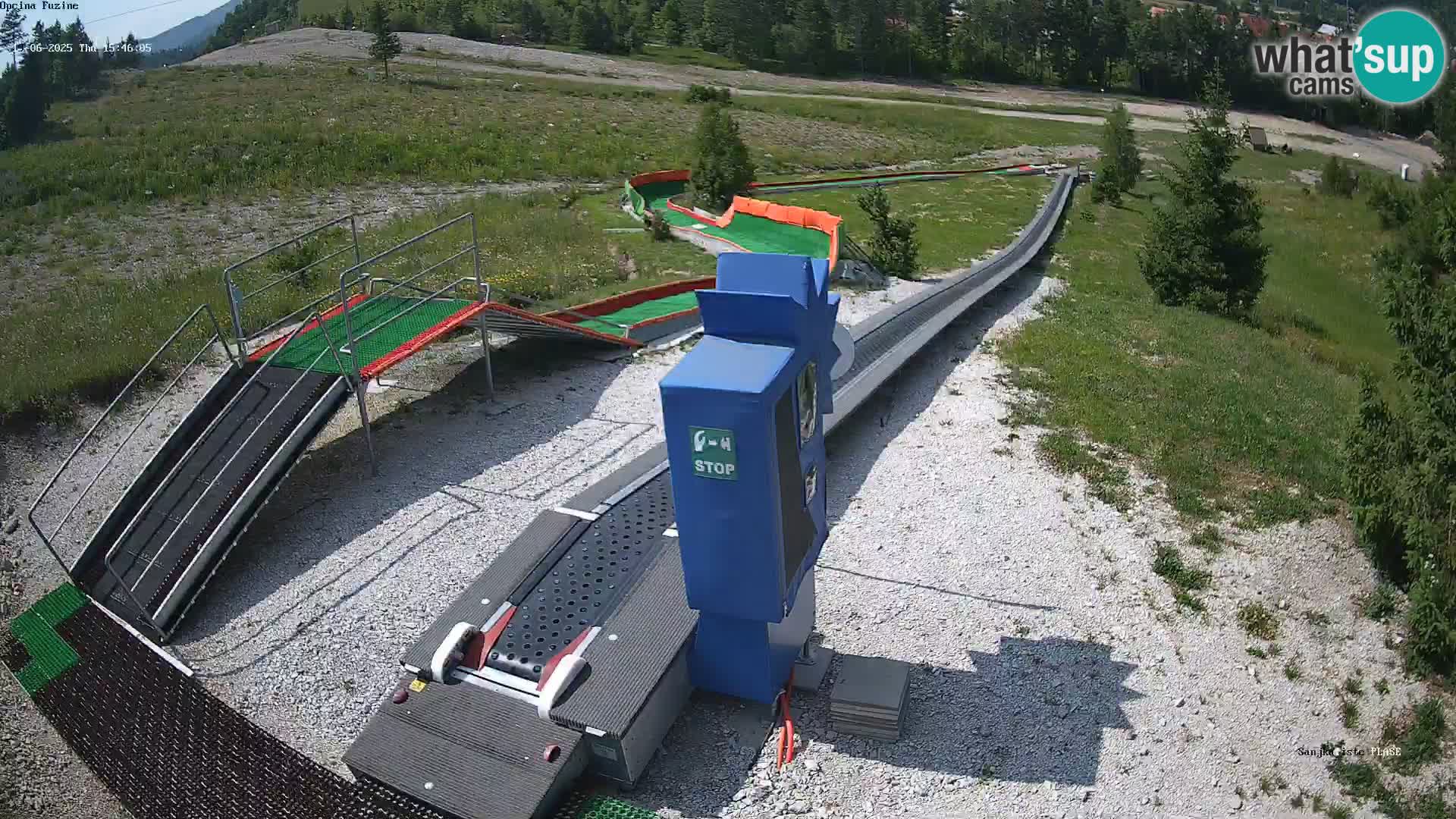 Live webcam Fužine toboggan run – Croatia