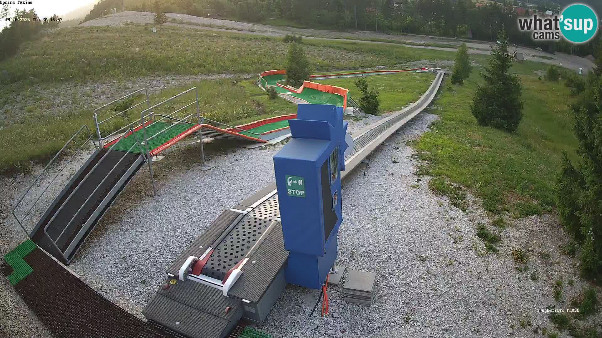 Live webcam Pista da slittino Fužine – Croazia