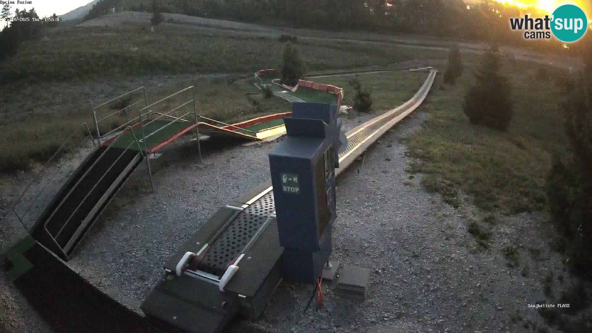 Webcam en direct Piste de luge de Fužine – Croatie