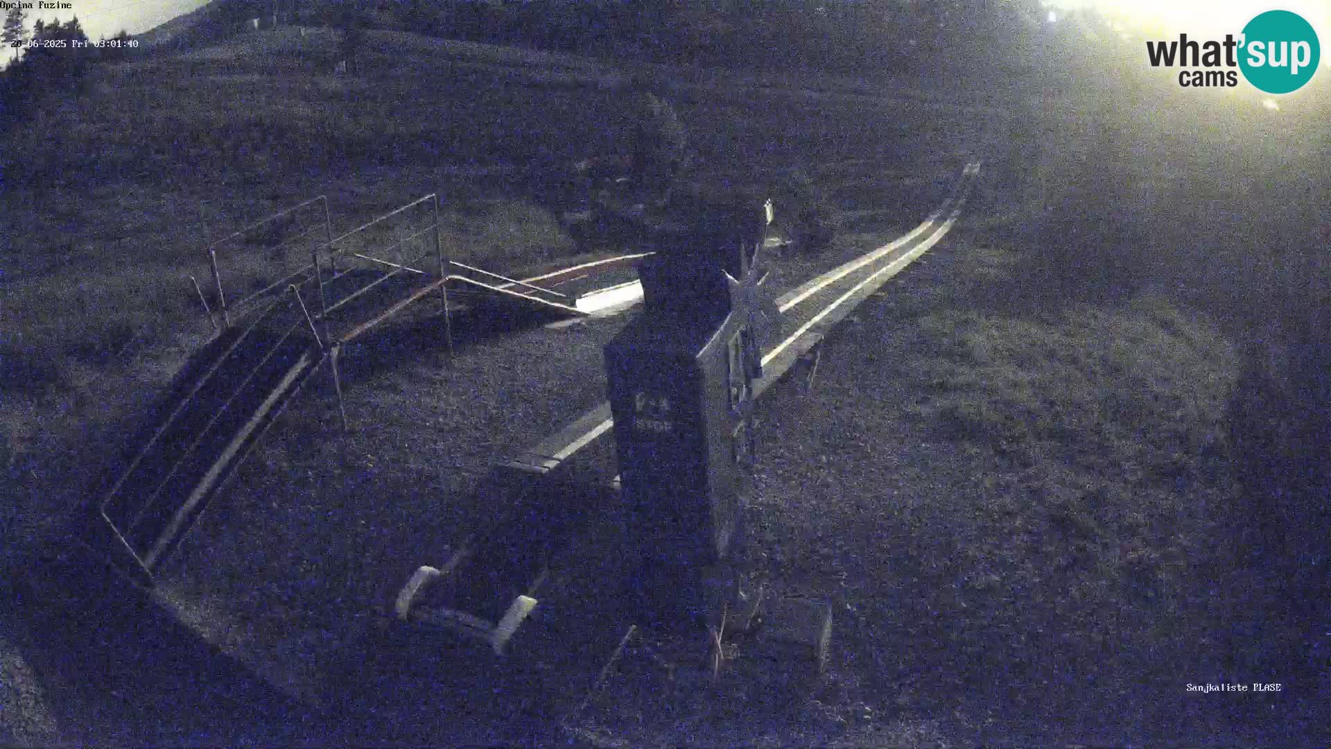 Live webcam Pista da slittino Fužine – Croazia