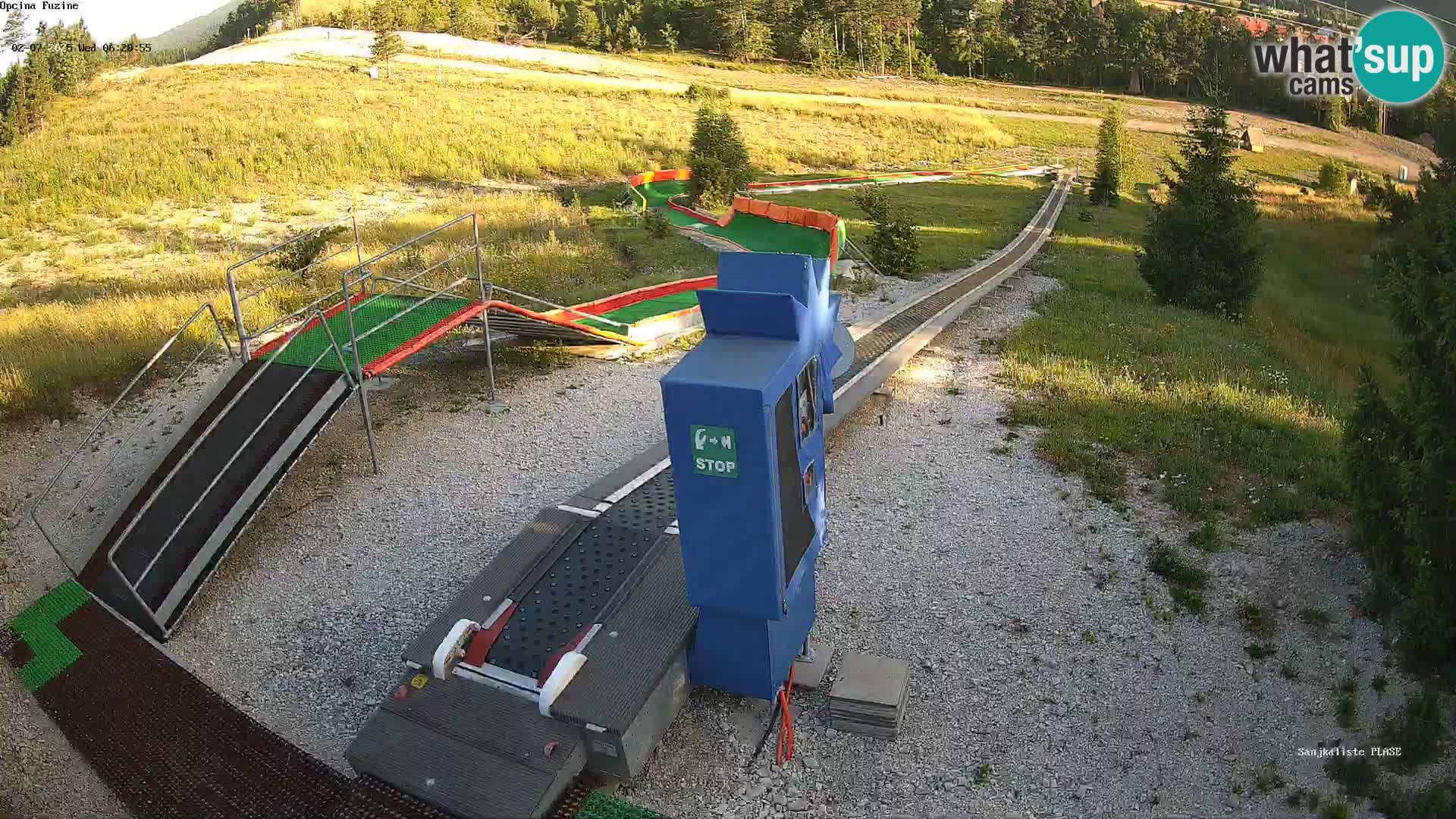 Live webcam Fužine toboggan run – Croatia