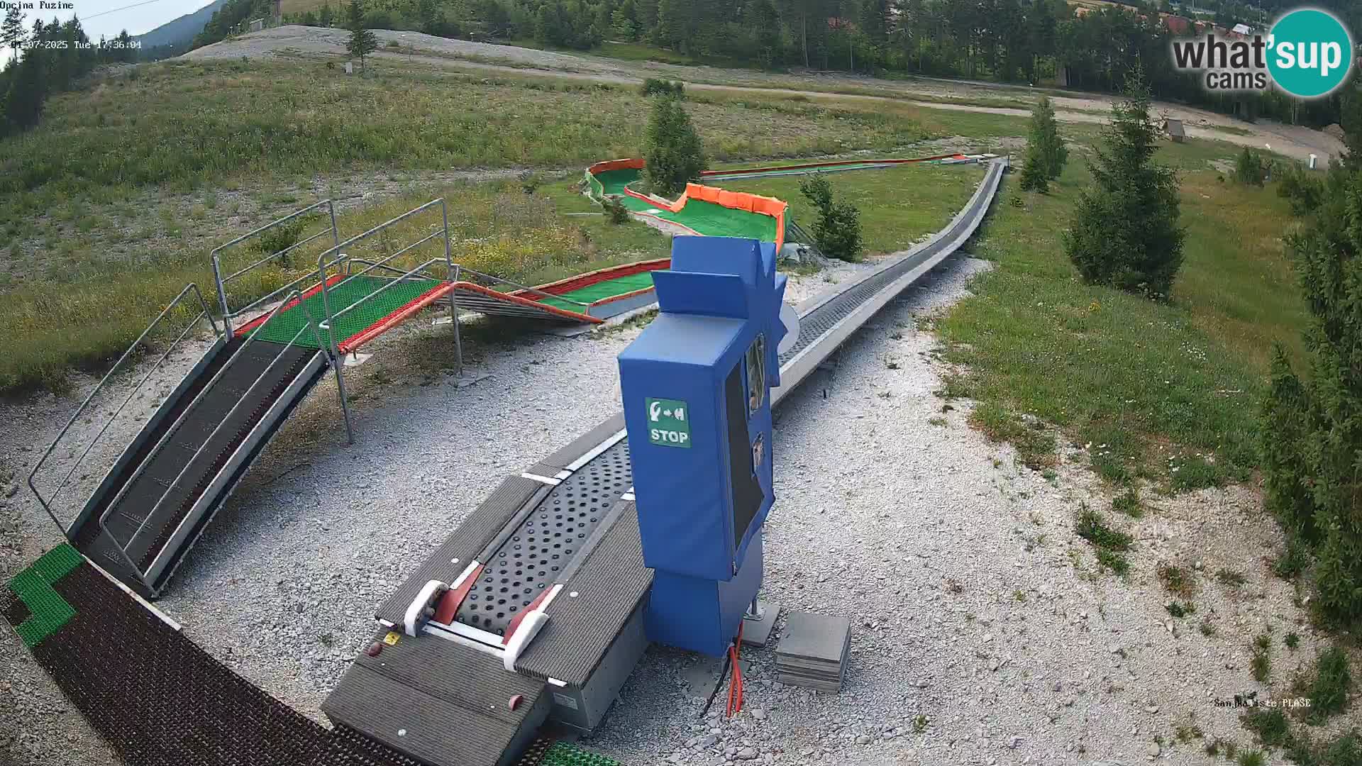 Live webcam Fužine toboggan run – Croatia