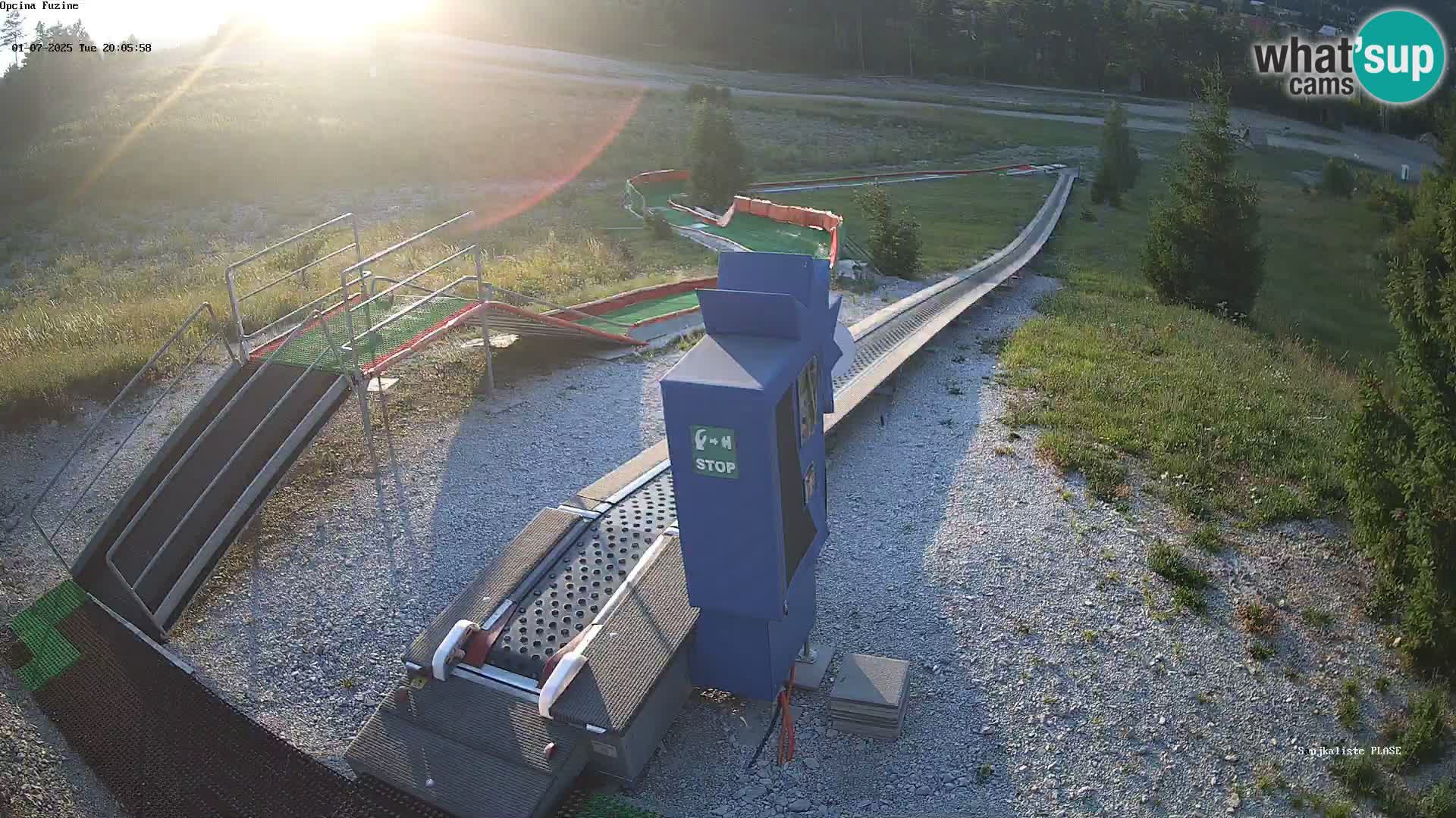 Webcam en direct Piste de luge de Fužine – Croatie