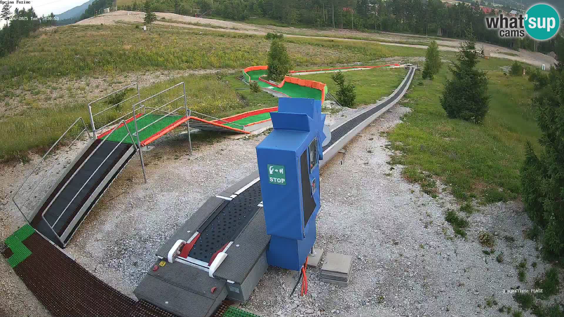 Webcam en direct Piste de luge de Fužine – Croatie
