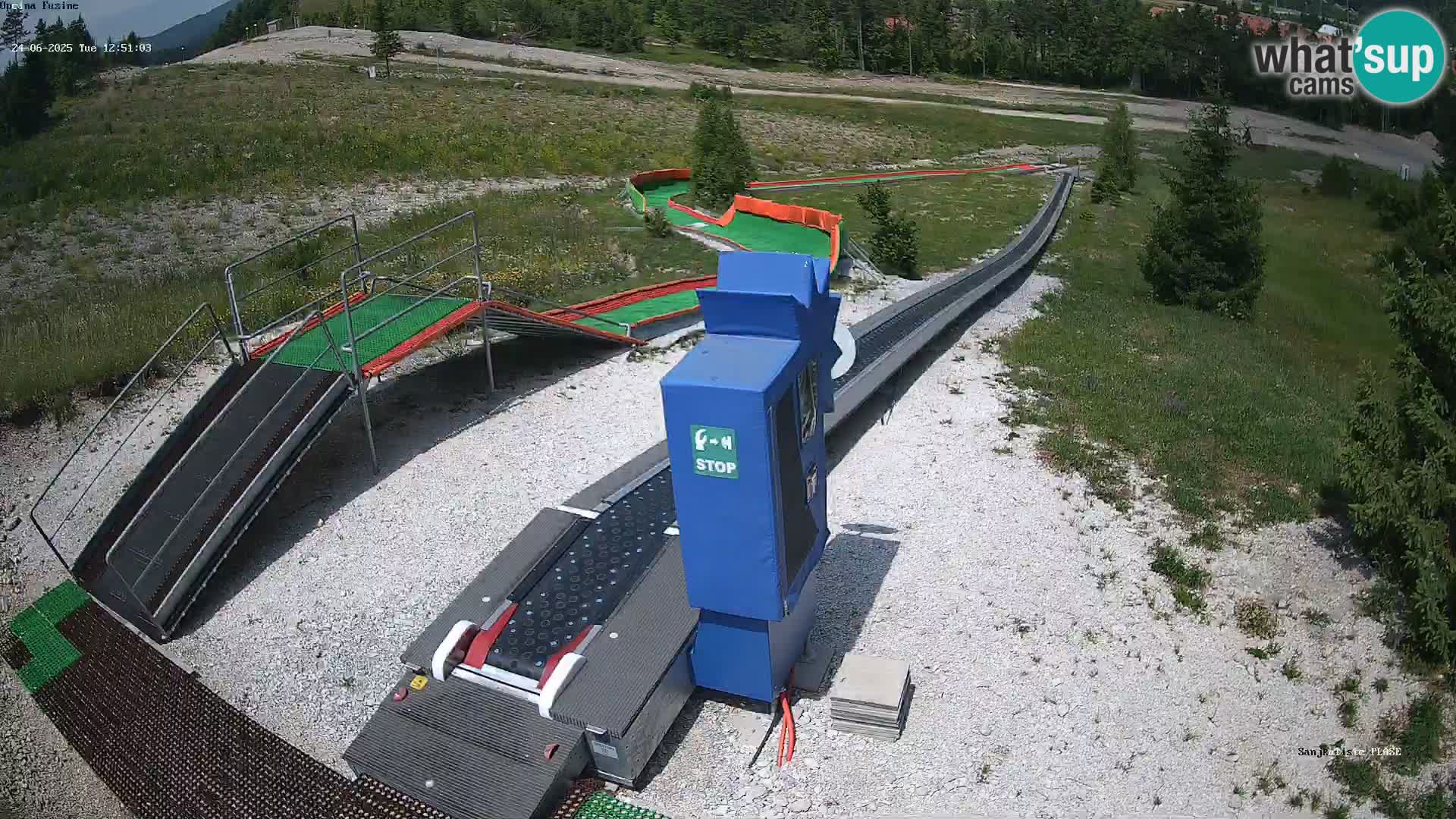 Live webcam Pista da slittino Fužine – Croazia