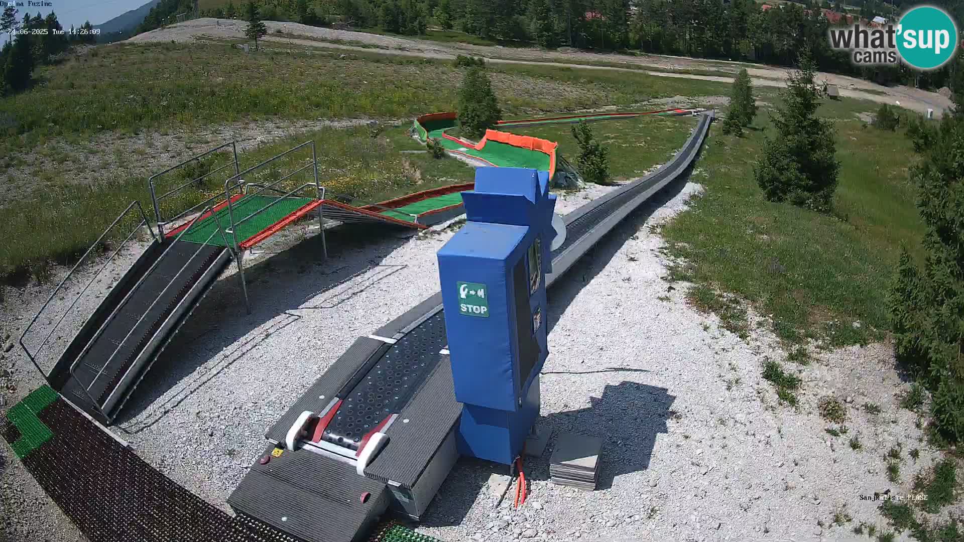 Live webcam Fužine toboggan run – Croatia