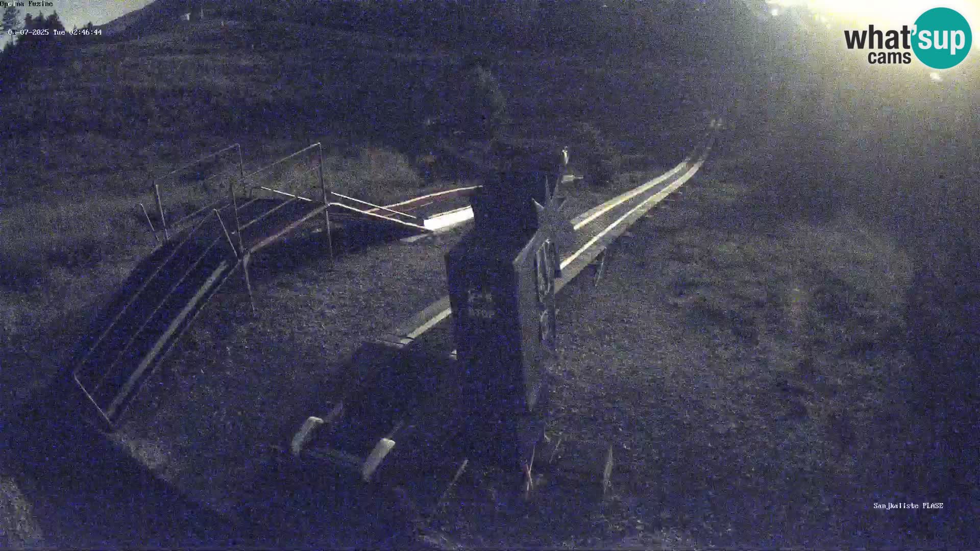 Live webcam Pista da slittino Fužine – Croazia